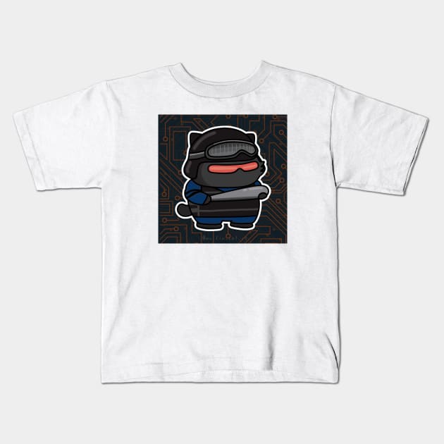 Cyber Muffin Kids T-Shirt by @muffin_cat_ig